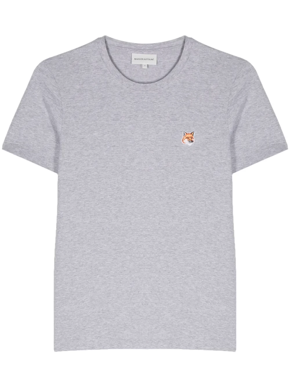 fox-motif cotton T-shirt