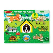 Melissa & Doug Classic Peg Puzzle Set