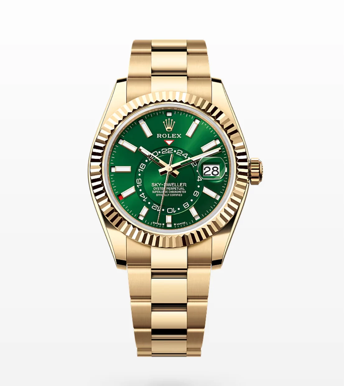 Rolex Sky-Dweller 18K Yellow Gold Men's Watch, 336938