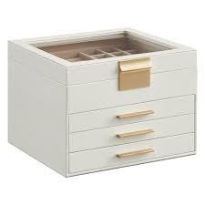 SONGMICS Jewelry Organizer Box with 4 Drawers