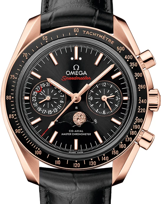 Omega Speedmaster Two Counters MoonPhase 18K Sedna™ gold Men's Watch, 304.63.44.52.01.001